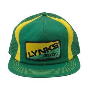 Vintage K-Brand Lynks Seeds Snapback‎ Mesh Back Trucker Hat